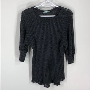 Charcoal gray Crochet top